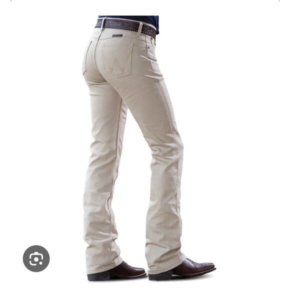 Wrangler Q-Baby Jeans Tuscan Tan- Size 7/8x34 - New with Tags! - Picture 1 of 5